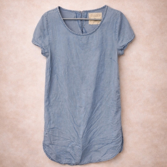 Harlow Light Blue Mini Dress - Picture 2 of 5